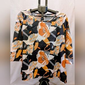 Floral Print Long Sleeve Top